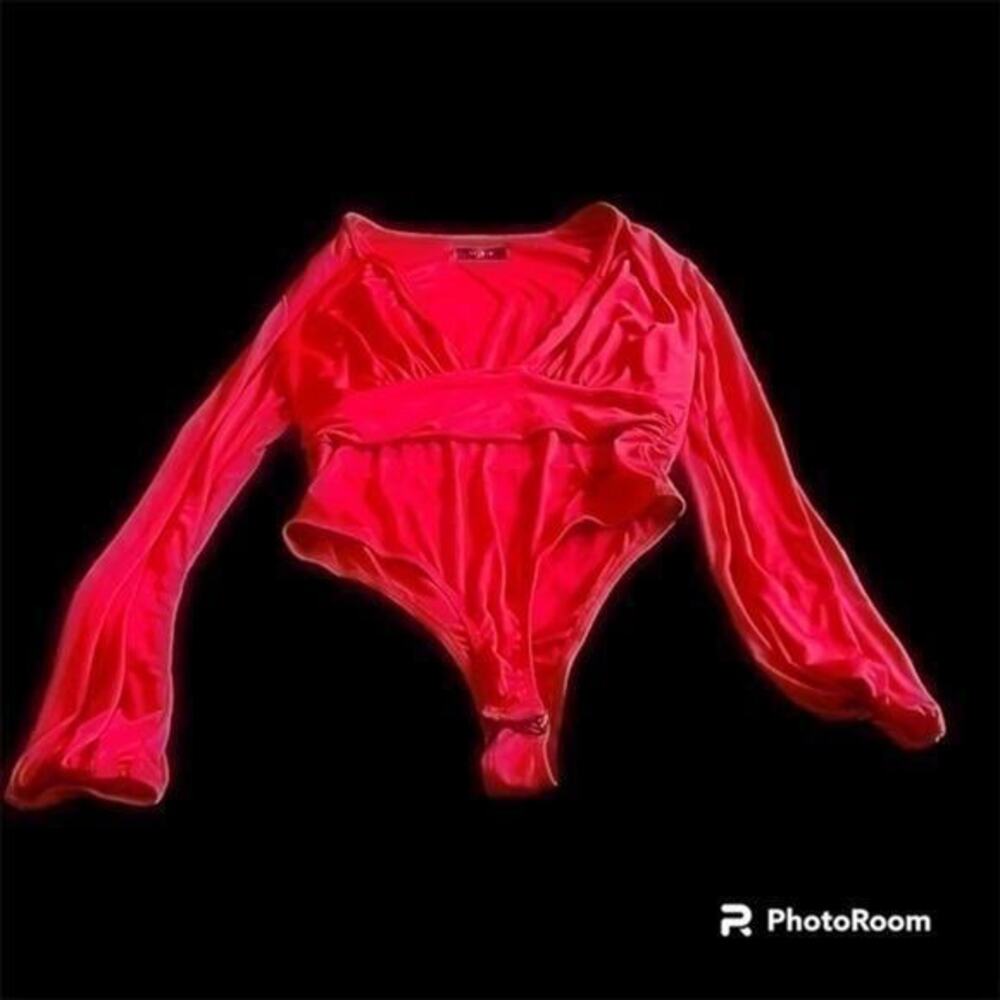 21 Saints sexy red body suit with low cut